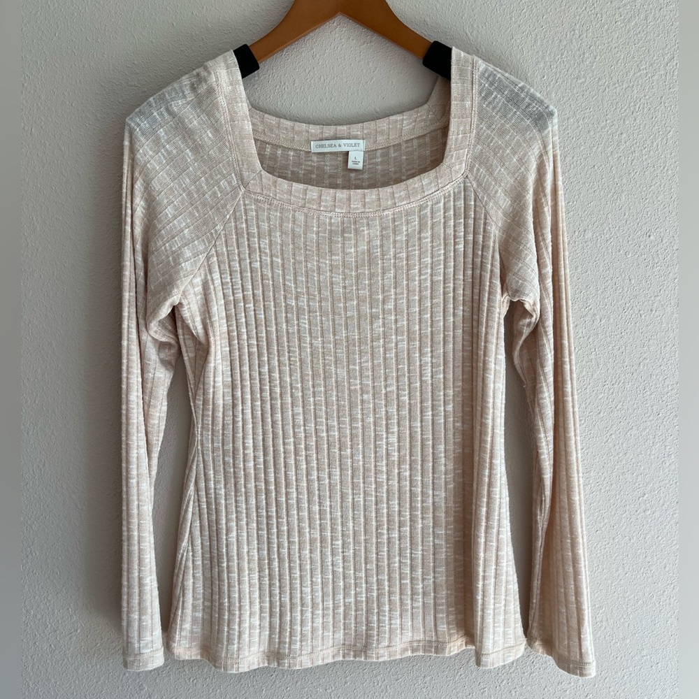 Chelsea & Violet Ribbed Long Sleeve Shirt